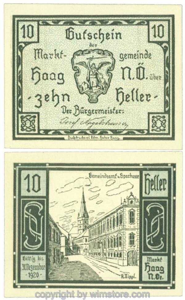 Haag (Markt), J00318IV1e, 10 Heller; 1-