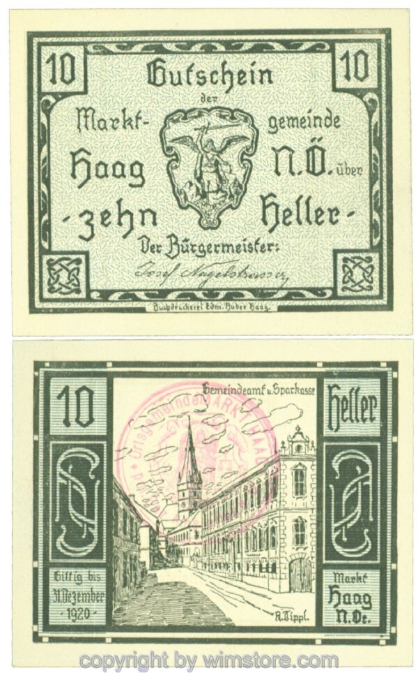 Haag (Markt), J00318IV1e, 10 Heller; 1