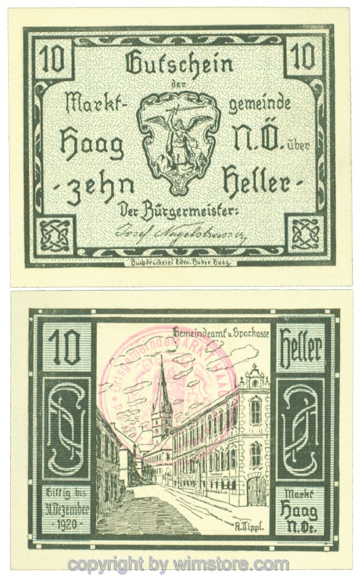 Haag (Markt), J00318IV1e, 10 Heller; 1