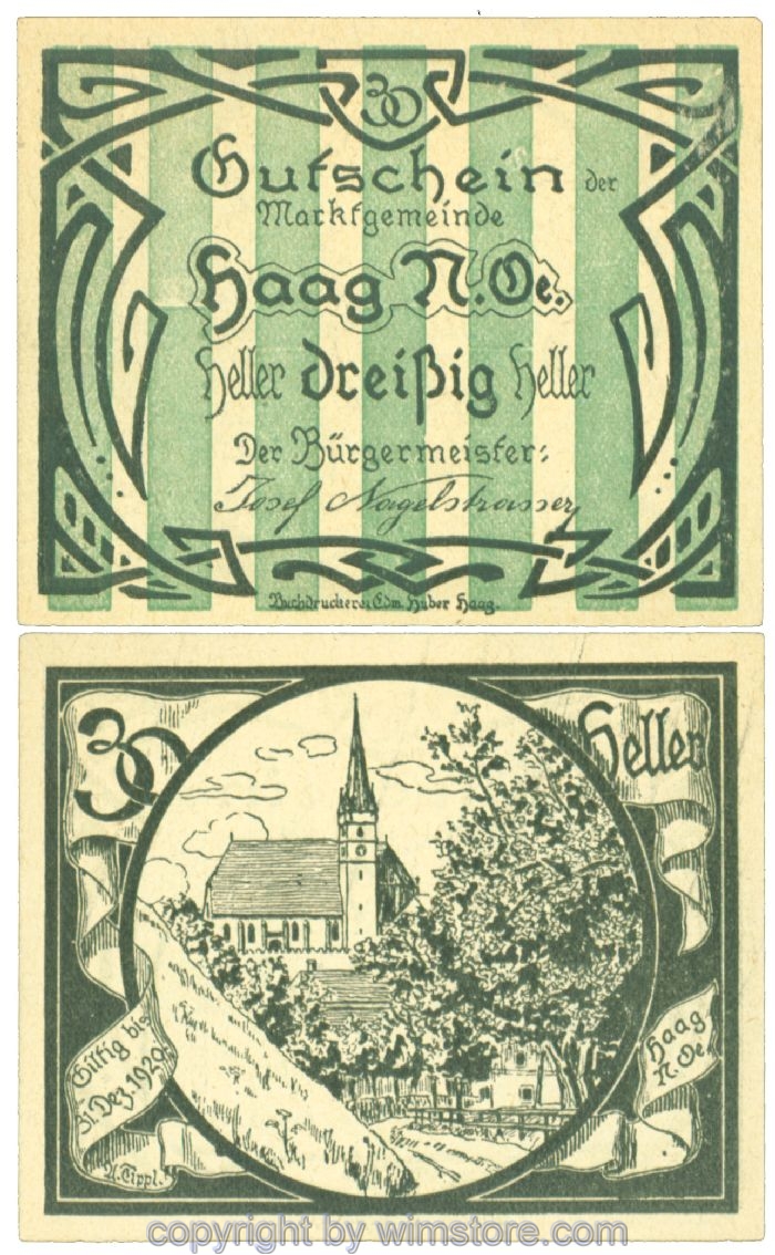 Haag (Markt), J00318IV3a, 30 Heller; 1