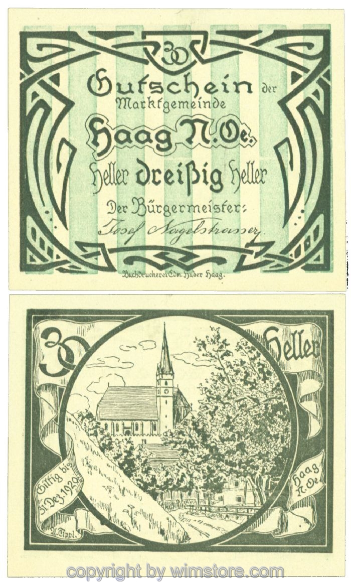 Haag (Markt), J00318IV3b, 30 Heller; 1
