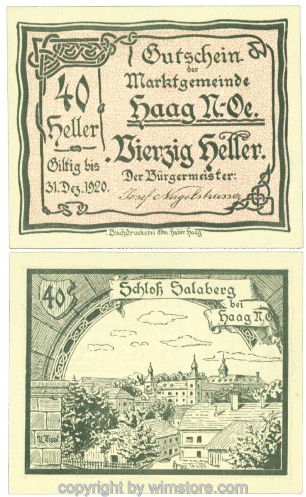 Haag (Markt), J00318IV4b, 40 Heller; 1