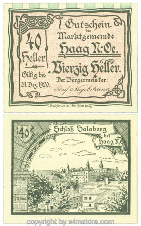 Haag (Markt), J00318IV4b, 40 Heller; 1