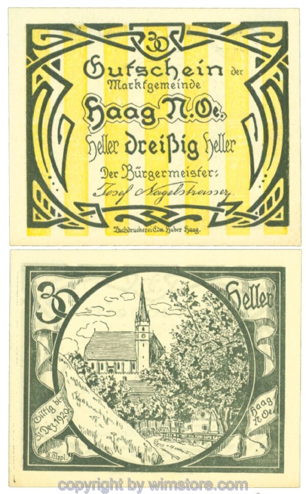 Haag (Markt), J00318Vc, 30 Heller; 1