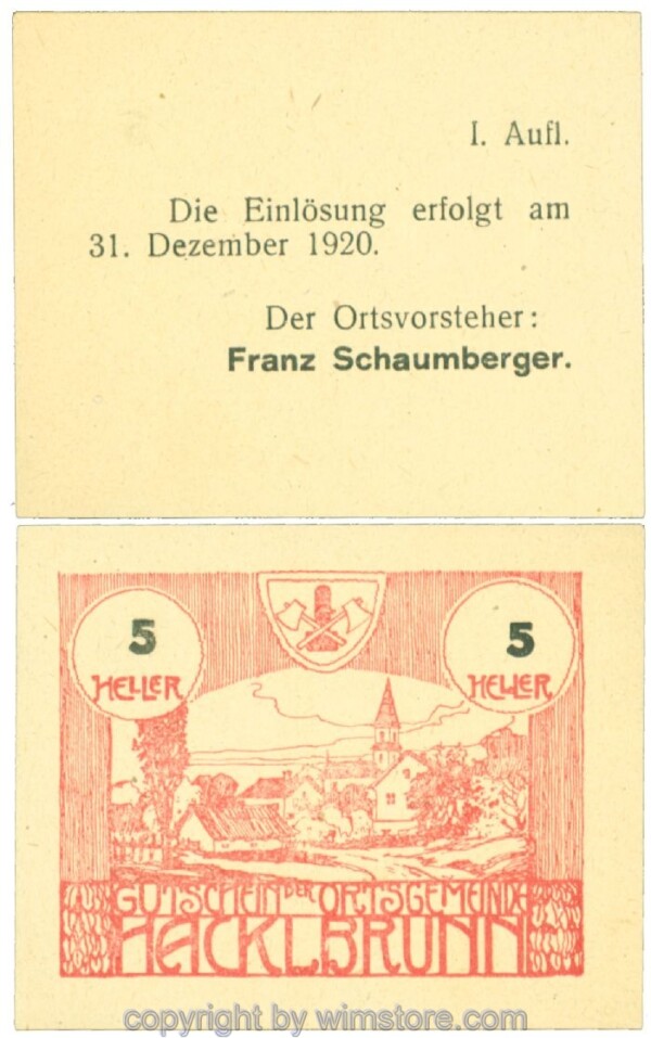 Hackelbrunn, J00323SIc, 5 Heller; 1