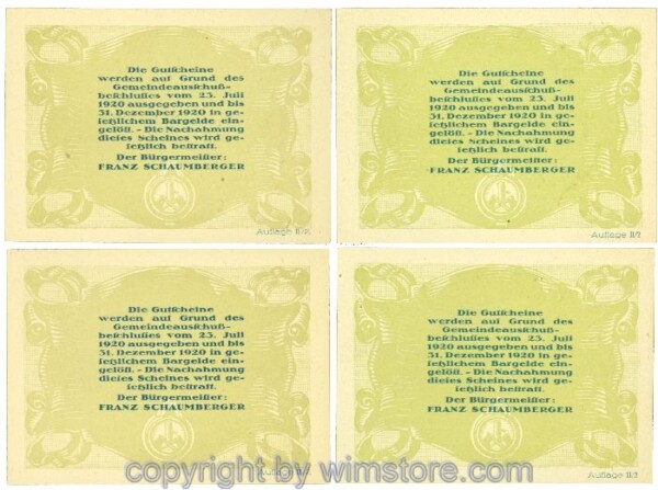 Hackelbrunn, J00323SIIb, Serie 30, 50, 75, 90 Heller; 1-