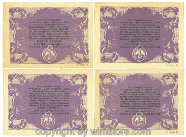 Hackelbrunn, J00323SIIc, Serie 30, 50, 75, 90 Heller; 1