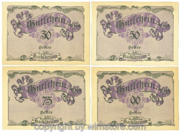 Hackelbrunn, J00323SIIc, Serie 30, 50, 75, 90 Heller; 1