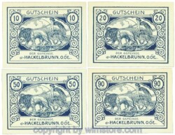 Hackelbrunn, J00323SIVa, Serie 10, 20, 50, 90 Heller; 1