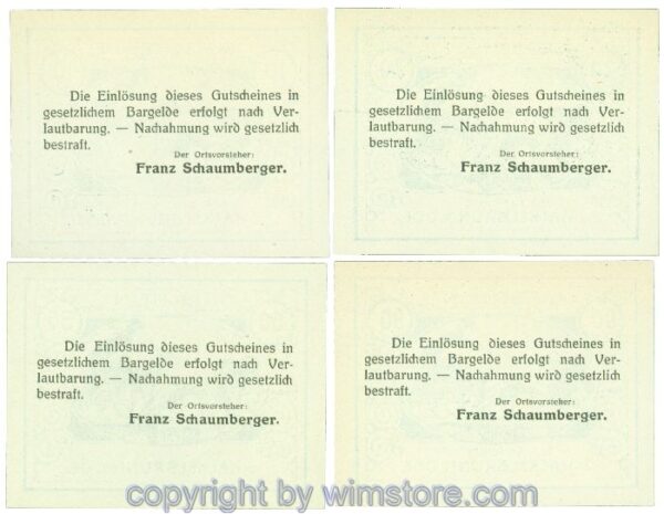Hackelbrunn, J00323SIVa, Serie 10, 20, 50, 90 Heller; 1