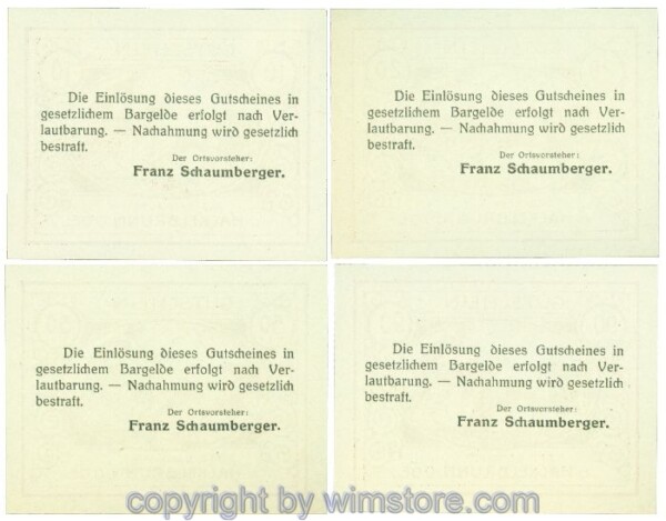 Hackelbrunn, J00323SIVb, Serie 10, 20, 50, 90 Heller; 1