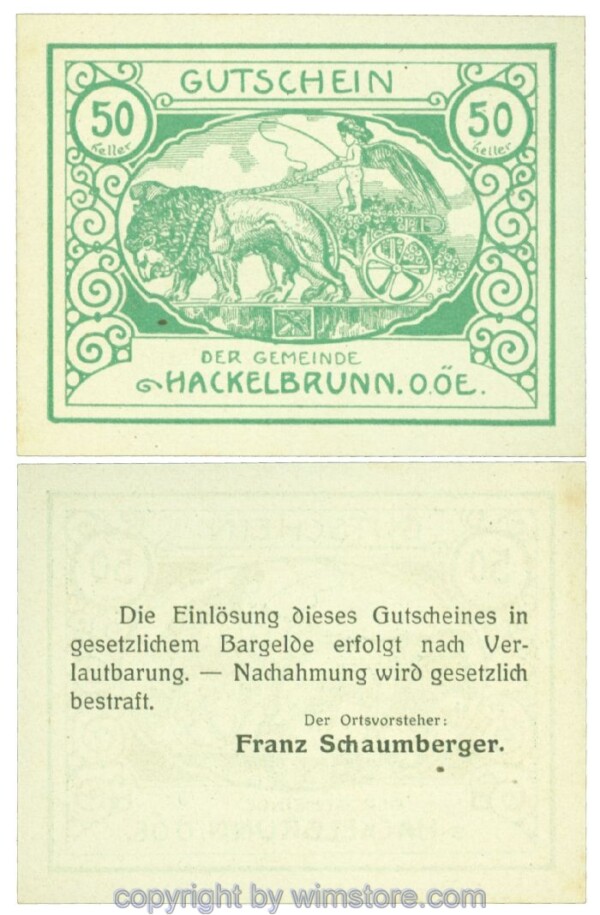 Hackelbrunn, J00323SIVc, 50 Heller; 1