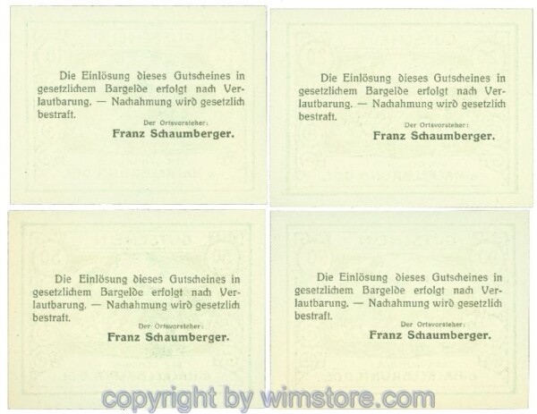 Hackelbrunn, J00323SIVc, Serie 10, 20, 50, 90 Heller; 1