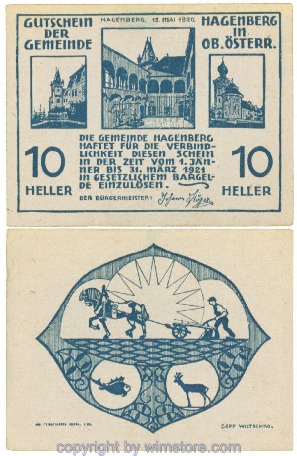 sn106062a_1 Hagenberg, J00330a, 10 Heller; 1-