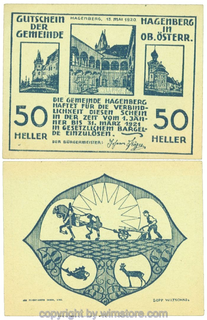 Hagenberg, J00330a, 50 Heller; 1