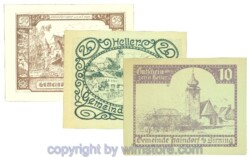 Haindorf a.d. Sierning, J00339, Serie 10, 20, 50 Heller; 1