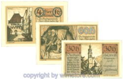 Hall in Tirol, J00342IIc, Serie 30, 60 Heller, 4 Kronen; 1