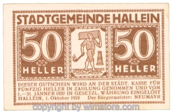 Hallein, J00344Ia1, 50 Heller; 1