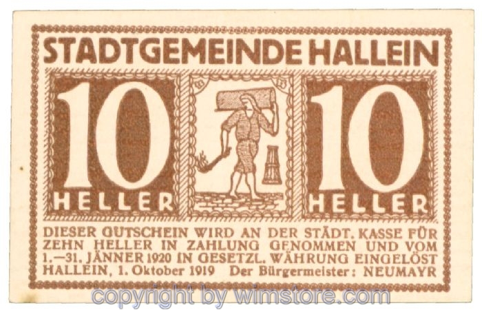 Hallein, J00344Ia2, 10 Heller; 1