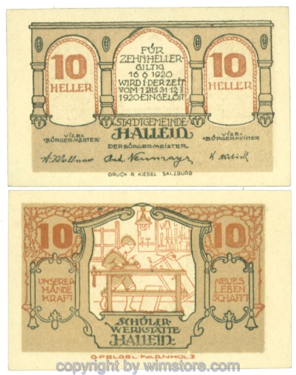 Hallein, J00344IIa, 10 Heller; 1