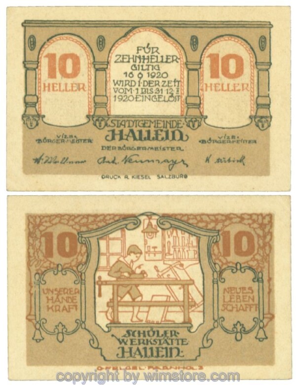 Hallein, J00344IIb, 10 Heller; 1