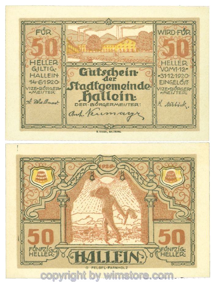 Hallein, J00344IIb, 50 Heller; 1