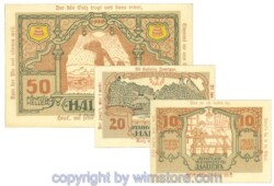 Hallein, J00344IIe, Serie 10, 20, 50 Heller; 1