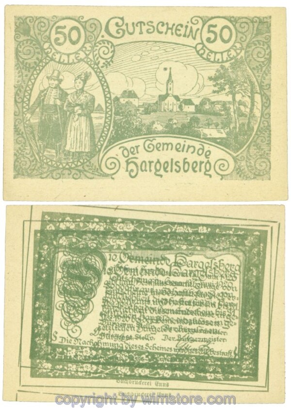 Hargelsberg, J00349IaF, 50 Heller; 1