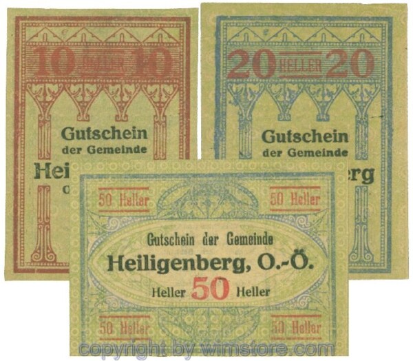 Heiligenberg, J00361Ia, Serie 10, 20, 50 Heller; 1