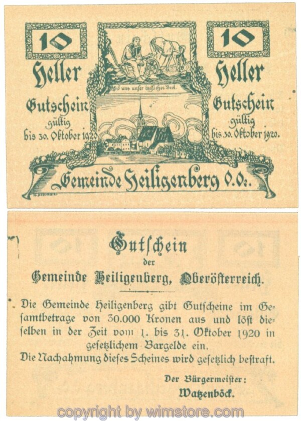 Heiligenberg, J00361IIb, 10 Heller; 1