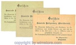 Heiligenberg, J00361III, Serie 10, 20, 50 Heller, Buchstabe B; 1-