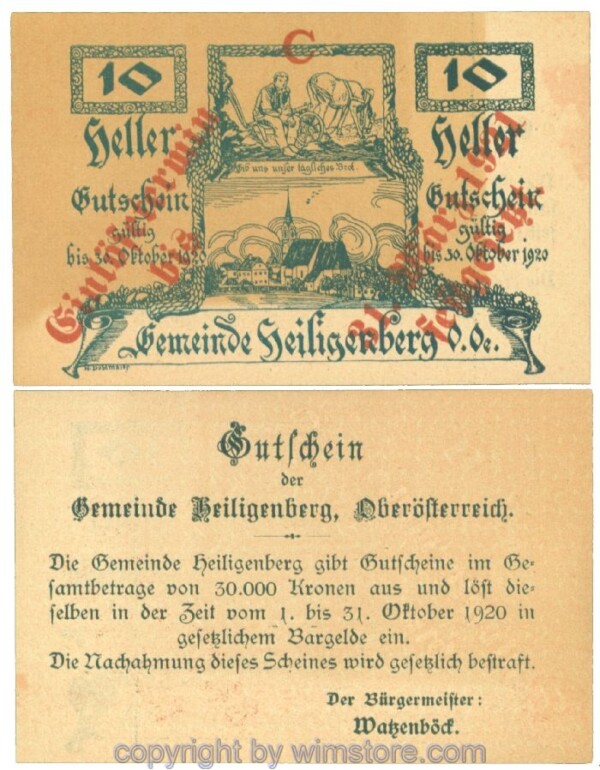 Heiligenberg, J00361III, 10 Heller, Buchstabe C; 1-