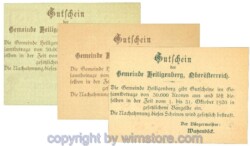 Heiligenberg, J00361III, Serie 10, 20, 50 Heller, Buchstabe D; 1
