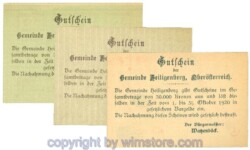 Heiligenberg, J00361III, Serie 10, 20, 50 Heller, Buchstabe E; 1