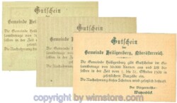 Heiligenberg, J00361III, Serie 10, 20, 50 Heller, Buchstabe J; 1