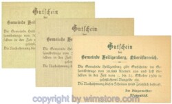 Heiligenberg, J00361III, Serie 10, 20, 50 Heller, Buchstabe M; 1