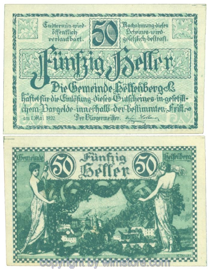 Helfenberg, J00363a, 50 Heller; 1