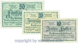 Helfenberg, J00363a, Serie 10, 20, 50 Heller; 1