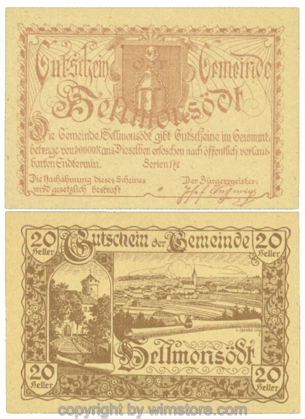 Hellmonsödt, J00364a, 20 Heller; 1