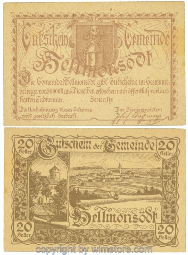 Hellmonsödt, J00364a, 20 Heller; 1-