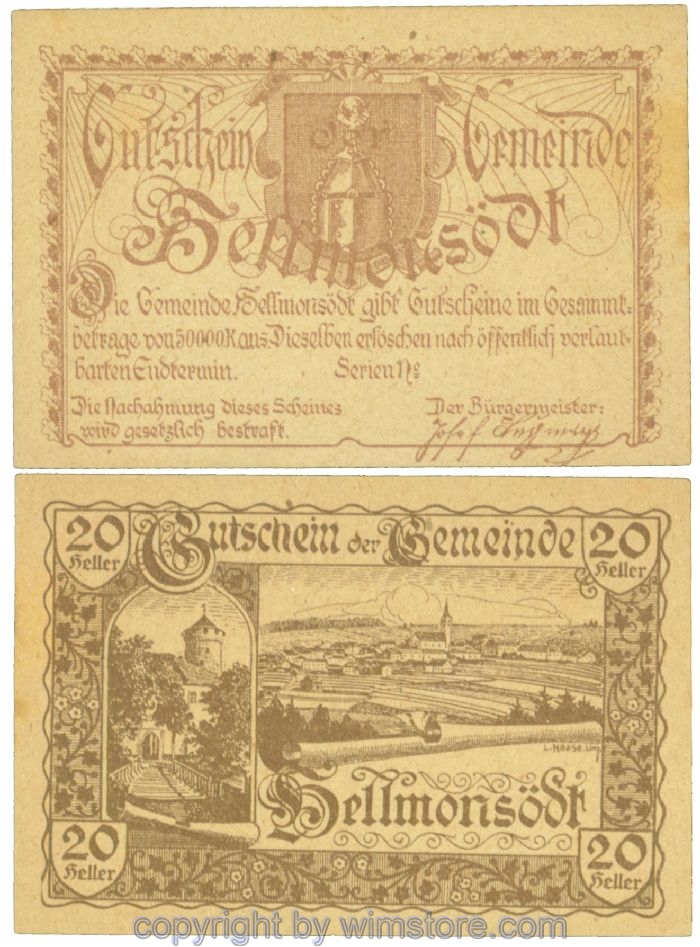 Hellmonsödt, J00364a, 20 Heller; 1-