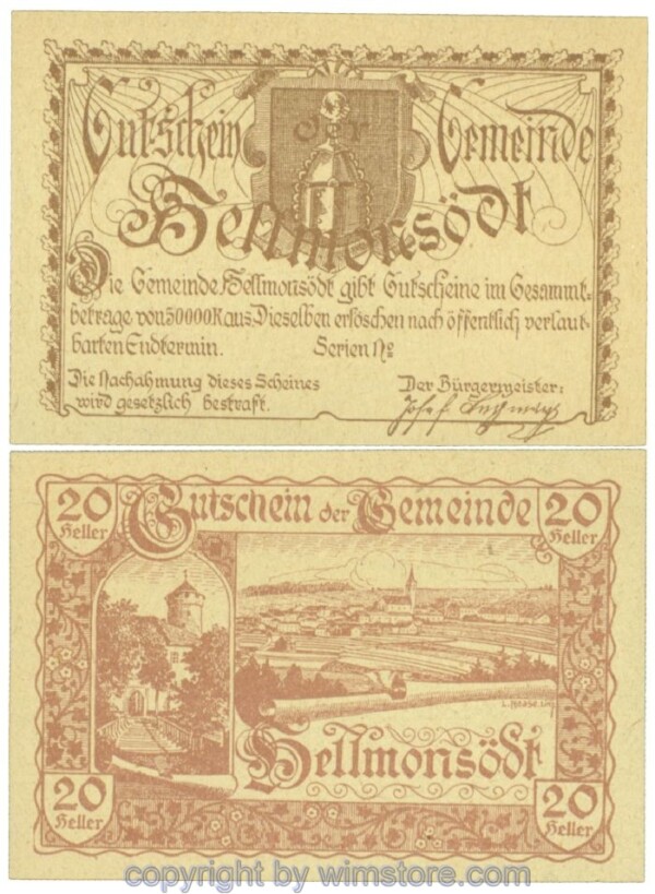 Hellmonsödt, J00364a, 20 Heller; 1