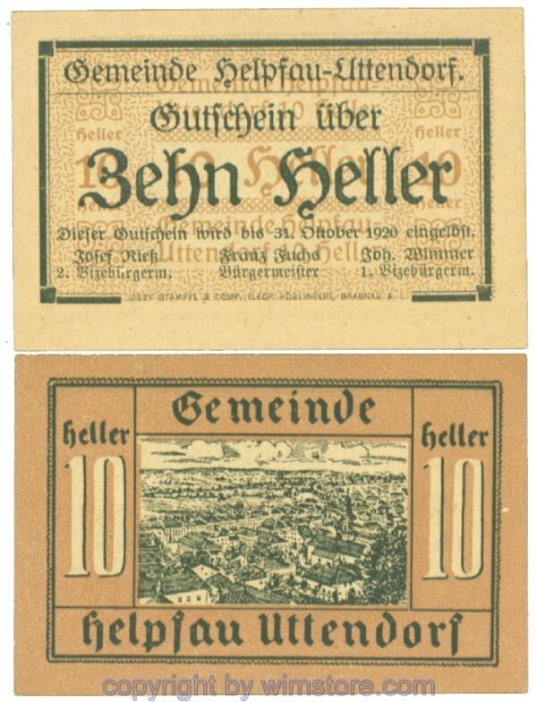 Helpfau-Uttendorf, J00365Ia1, 10 Heller; 1