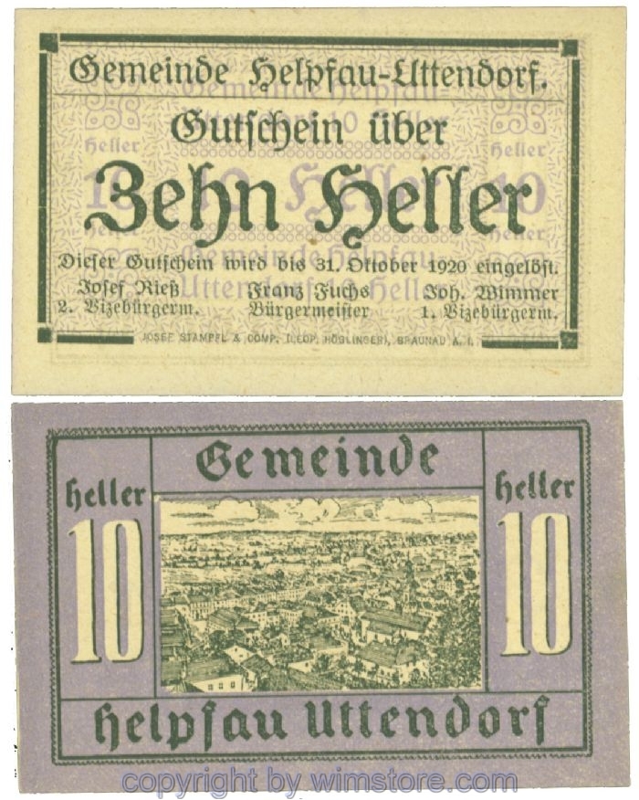 Helpfau-Uttendorf, J00365Ib6, 10 Heller; 1