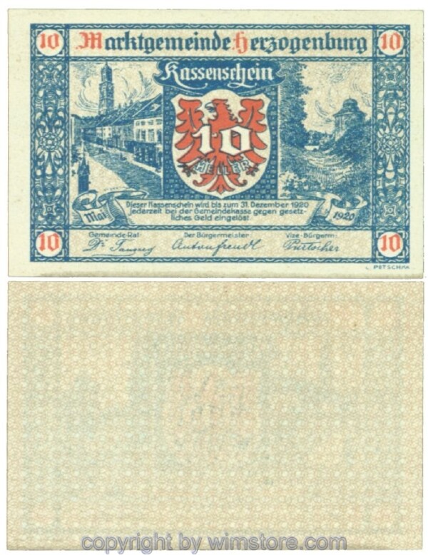 Herzogenburg, J00367, 10 Heller; 1