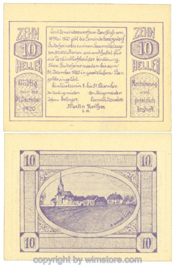 Herzogsdorf, J00373Ia, 10 Heller; 1-