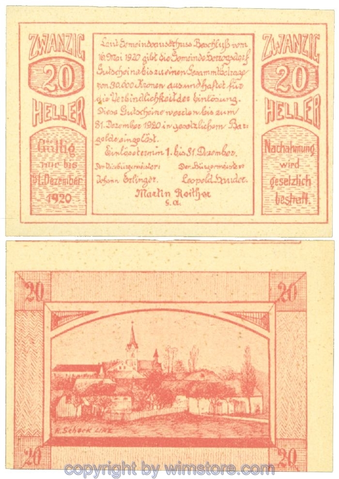 Herzogsdorf, J00373Ia, 20 Heller; 1