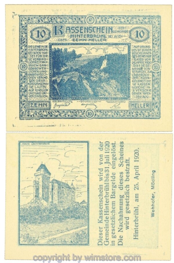 Hinterbrühl, J00376Ia1, 10 Heller; I