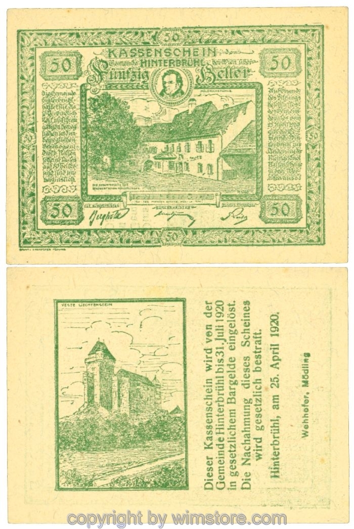 Hinterbrühl, J00376Ia3a, 50 Heller; I