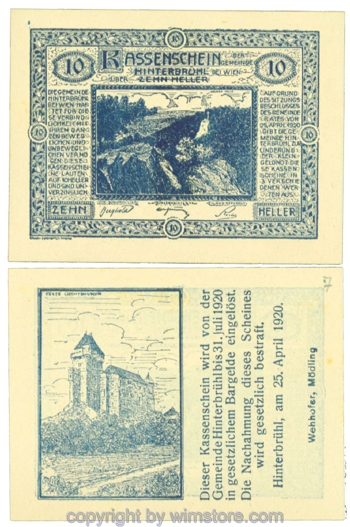Hinterbrühl, J00376Ia7a, 10 Heller; I